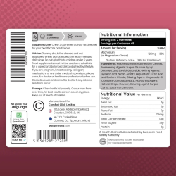 Magnesium Gummies | 3 x 90 stk | Til trthed, knogler og muskler