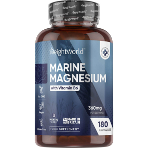 Marine Magnesium + B6-vitamin | 180 stk | 360 mg