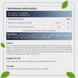 Marine Magnesium + B6-vitamin | 3 x 180 stk | 360 mg