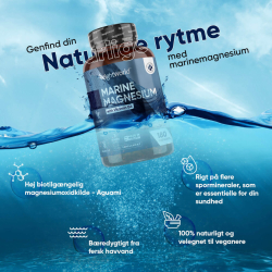 Marine Magnesium + B6-vitamin | 3 x 180 stk | 360 mg