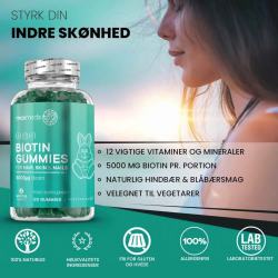 Biotin Gummies | 3 x 120 stk vegetariske vingummier