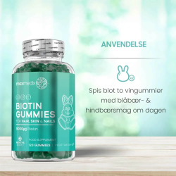 Biotin Gummies | 3 x 120 stk vegetariske vingummier