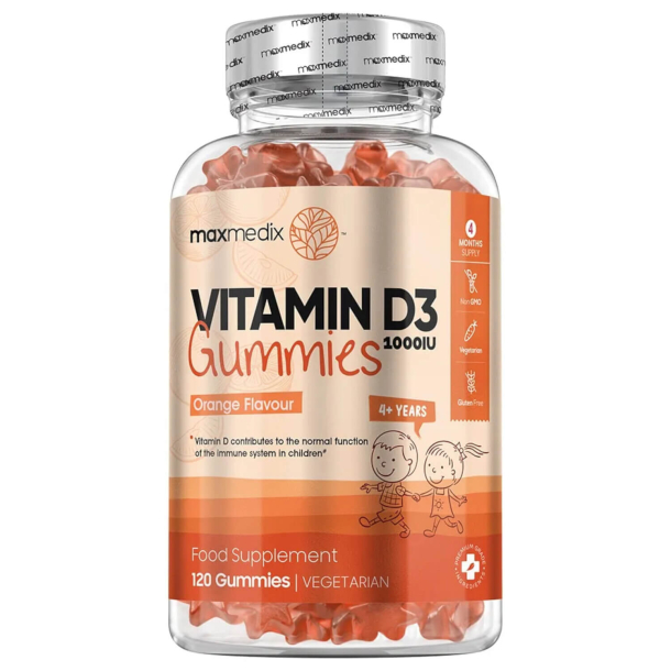 D3-vitamin Gummies | 120 stk | Til brn mellem 4-12 r