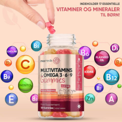 Multivitamin Gummies | 3 x 120 stk. | Vitamintilskud til brn i vingummi