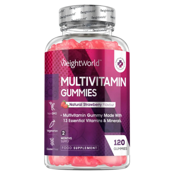 Multivitamin vingummi | 120 stk | Med 13 mineraler &amp; vitaminer