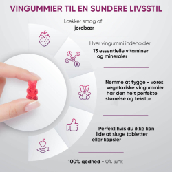 Multivitamin vingummi | 3 x 120 stk | Med 13 mineraler &amp; vitaminer