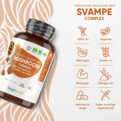 kologisk Svampe Komplex | 3 x 180 stk | Til immunforsvar, hjerte &amp; led