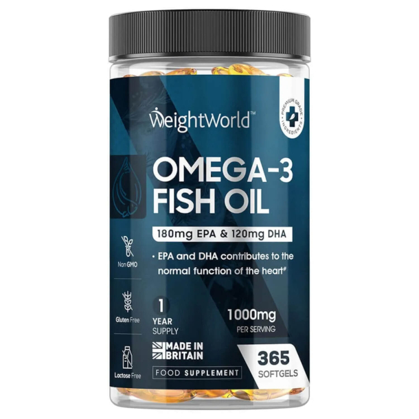 Omega 3 Fiskeolie Kapsler | 400 stk | Styrker hjerte og hjerne