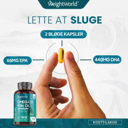 Omega 3 Fiskeolie | 3 x 240 stk | Tilskud til hjertet, hjernen, huden &amp; jnene