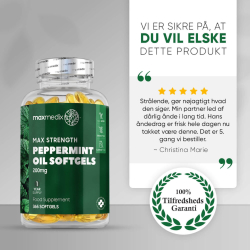 Pebermynteolie | 3 x 365 stk | Tilskud mod drlig nde