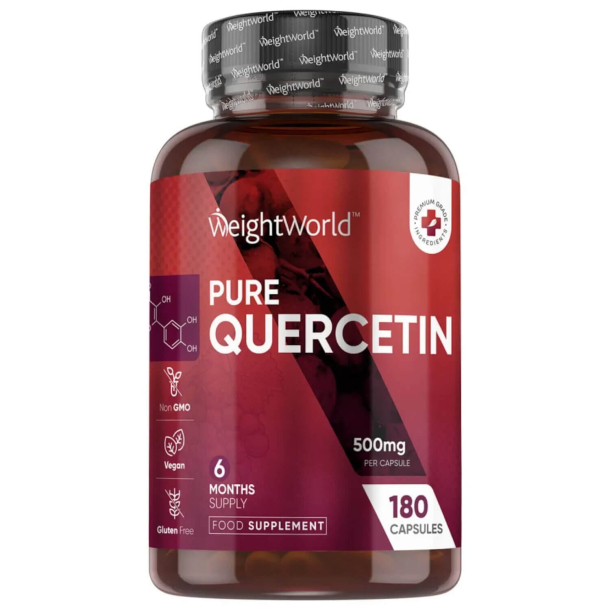 Quercetin | 180 kapsler | Naturlig antihistamin &amp; antiinflammatorisk