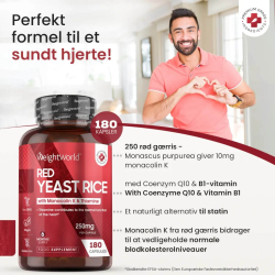 Rd Grris | 3 x 180 kapsler | Kosttilskud til kolesterol