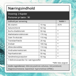 Water Away | 180 kapsler | Naturligt vanddrivende kosttilskud