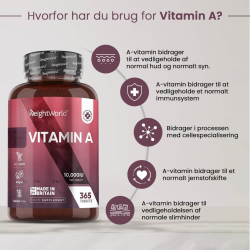 Witamina A | 365 sztuk | Dla normalnego widzenia i obrony immunologicznej