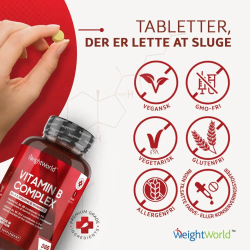B-Vitamin Complex | 365 tabletter | Immunforsvar og energi
