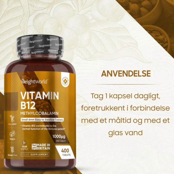 B12-Vitamin | 450 stk | 1000 mcg