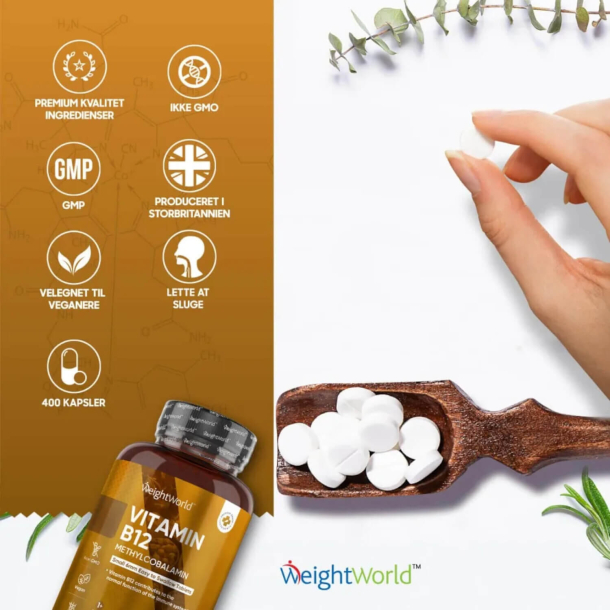 B12-Vitamin | 450 stk | 1000 mcg