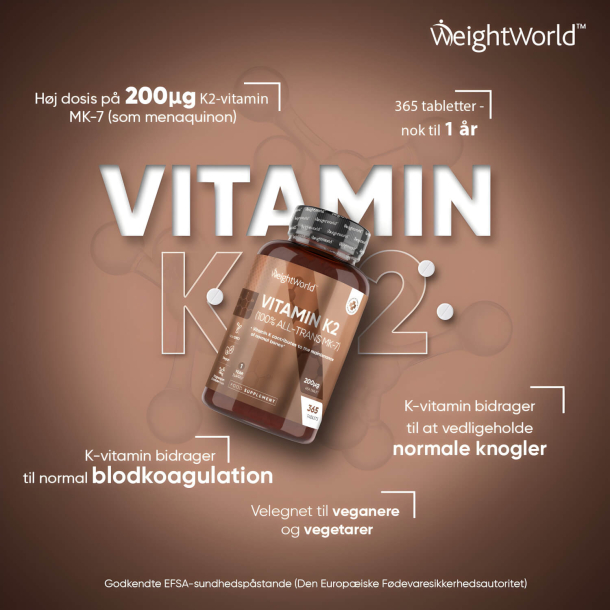 Tabletki z witamin&#261; K2 l 365 szt. l Suplementy witaminy K2 na ko&#347;ci