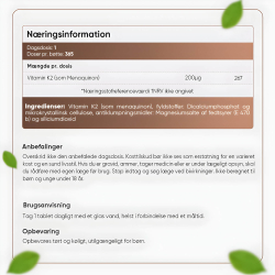 Tabletki z witamin&#261; K2 l 365 szt. l Suplementy witaminy K2 na ko&#347;ci