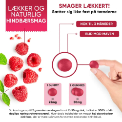 Zink Gummies | 90 stk | Sttte til stofskifte, inflammation &amp; appetit